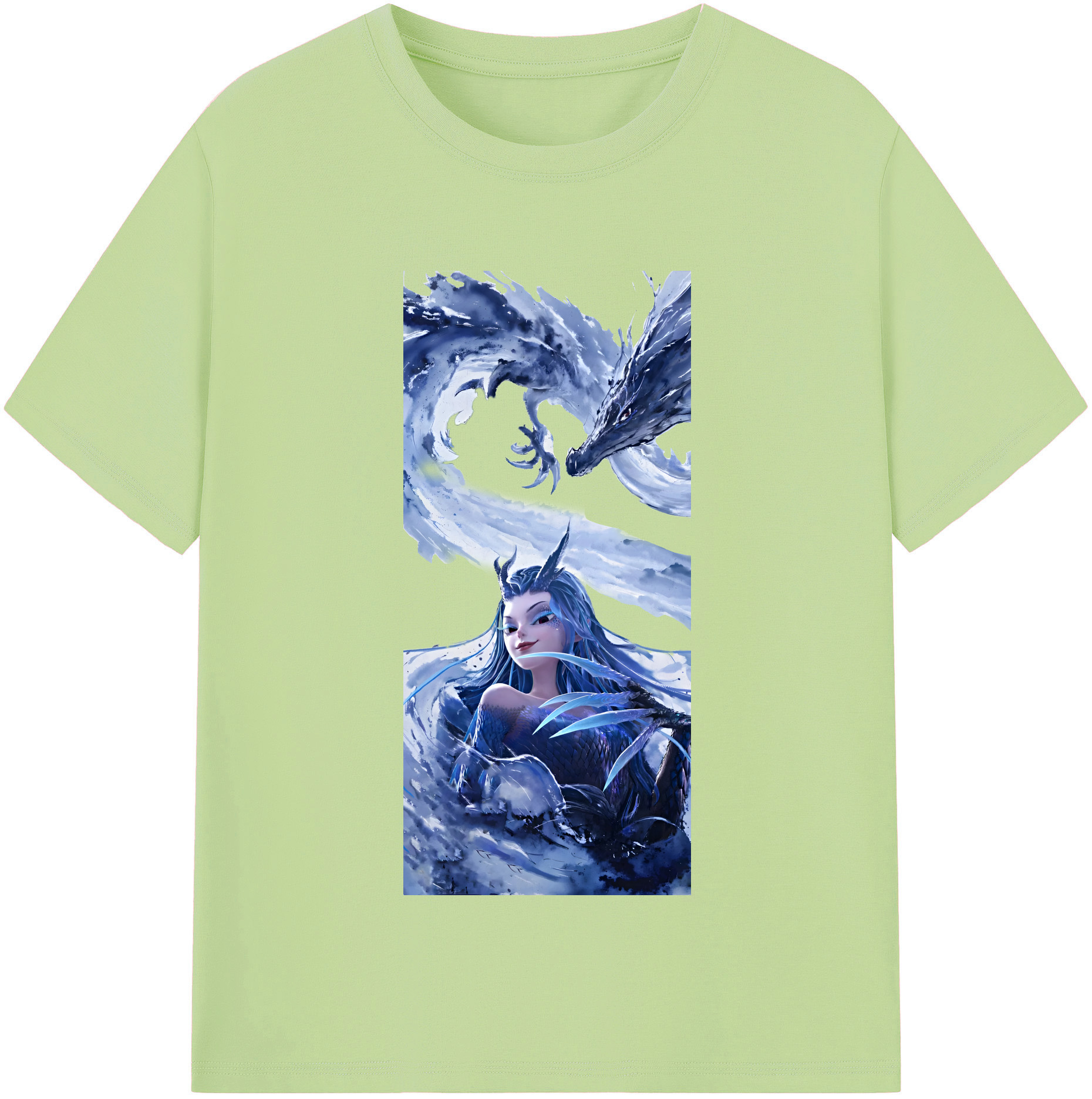 （画像用） Ne Zha 2 ナタ 魔童の大暴れ 綿100％半袖Tシャツ（フロントプリント）
